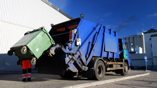 Man and van parked near a Barbican loading bay ready to load